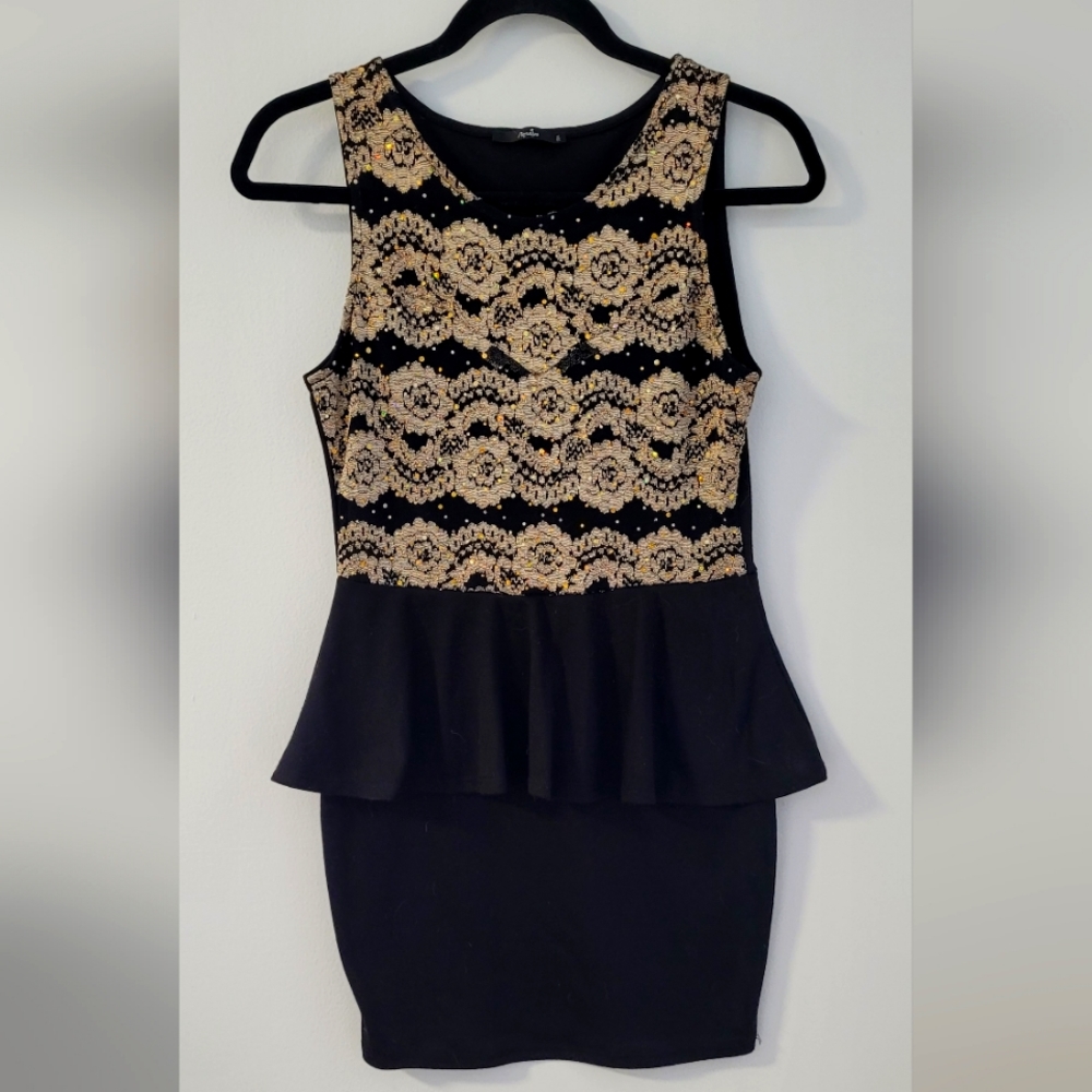 3 for $15 Peplum sequence dress  small